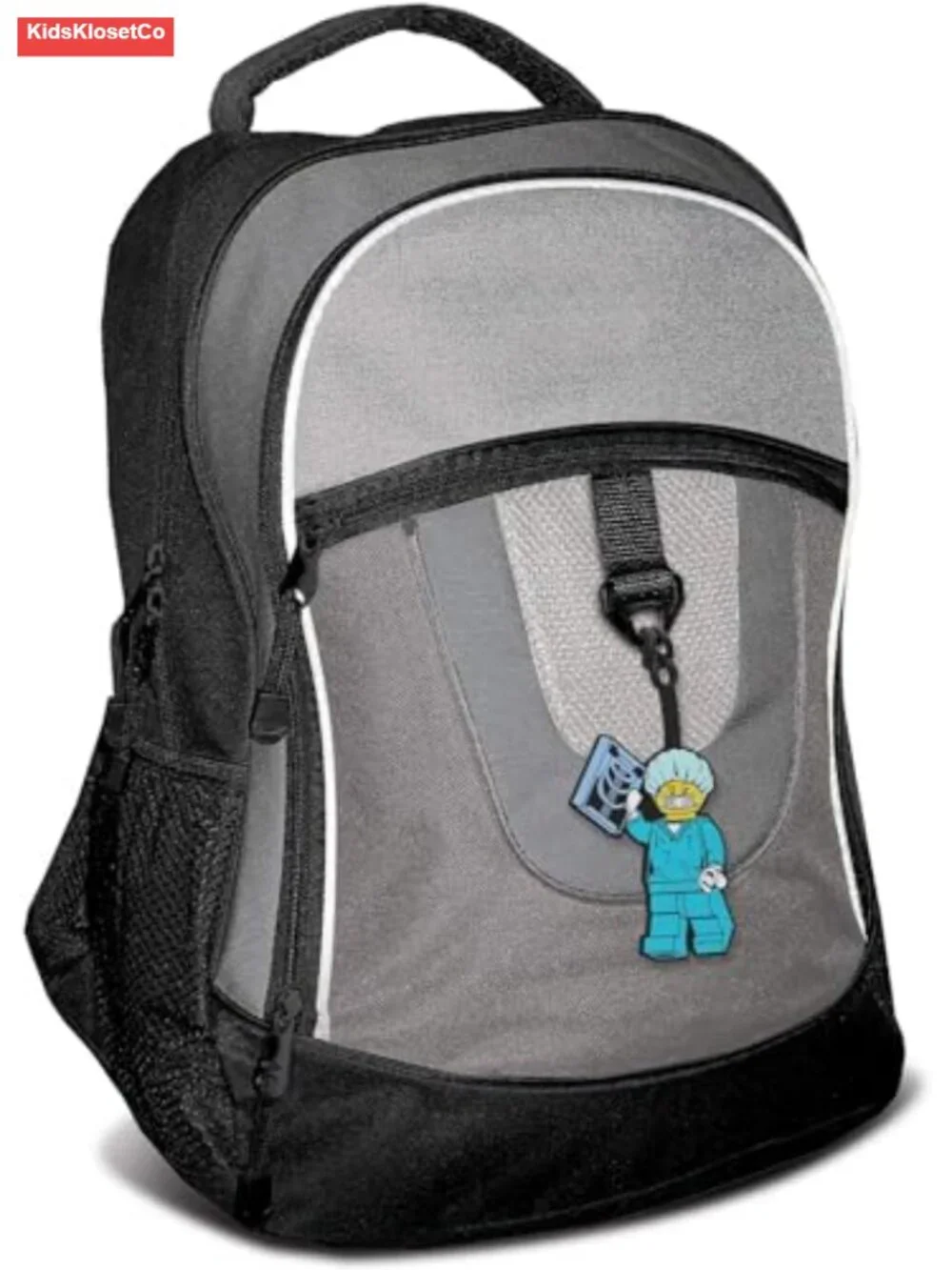 LEGO City Surgeon Silicone Luggage Tag – Flexible Bag Tag for Suitcase Backpack
